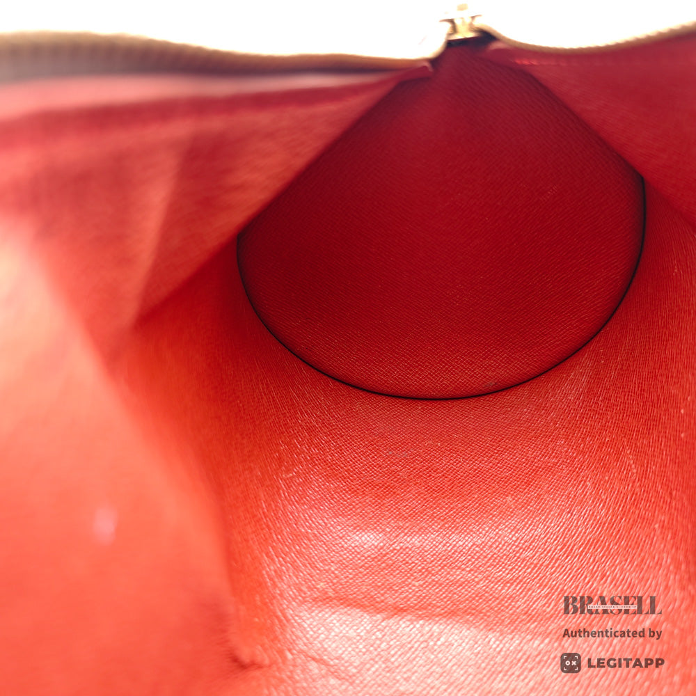 LOUIS VUITTON Papillon 26 Damier Ebene Canvas Brown Hand Bag 【ImportFeeFREE】