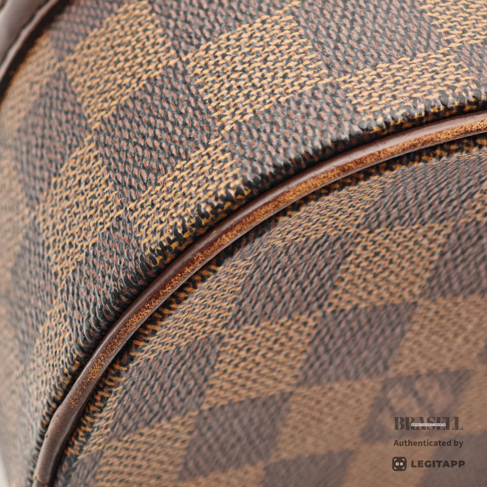 LOUIS VUITTON Papillon 26 Damier Ebene Canvas Brown Hand Bag 【ImportFeeFREE】