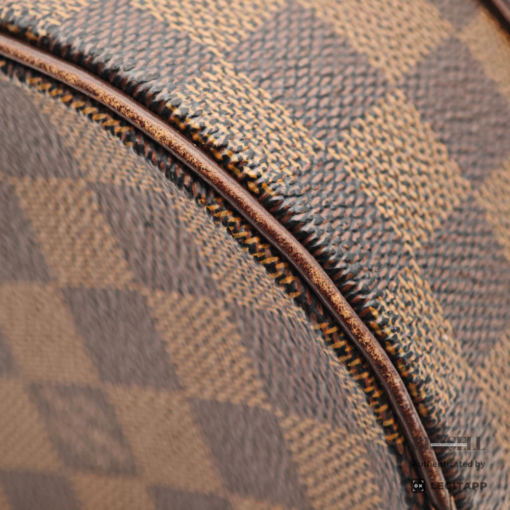 LOUIS VUITTON Papillon 26 Damier Ebene Canvas Brown Hand Bag 【ImportFeeFREE】