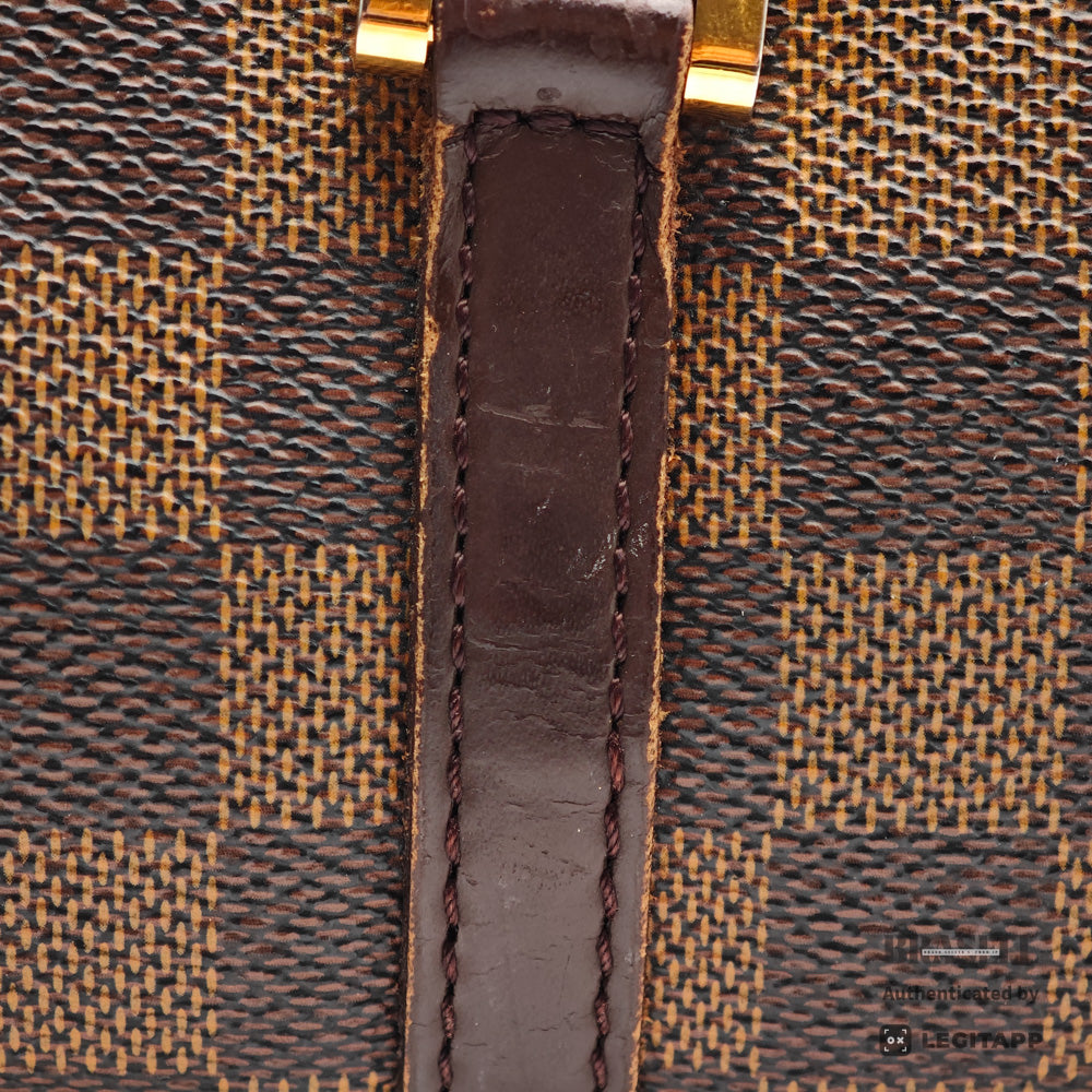 LOUIS VUITTON Papillon 26 Damier Ebene Canvas Brown Hand Bag 【ImportFeeFREE】