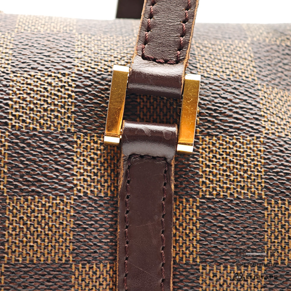 LOUIS VUITTON Papillon 26 Damier Ebene Canvas Brown Hand Bag 【ImportFeeFREE】