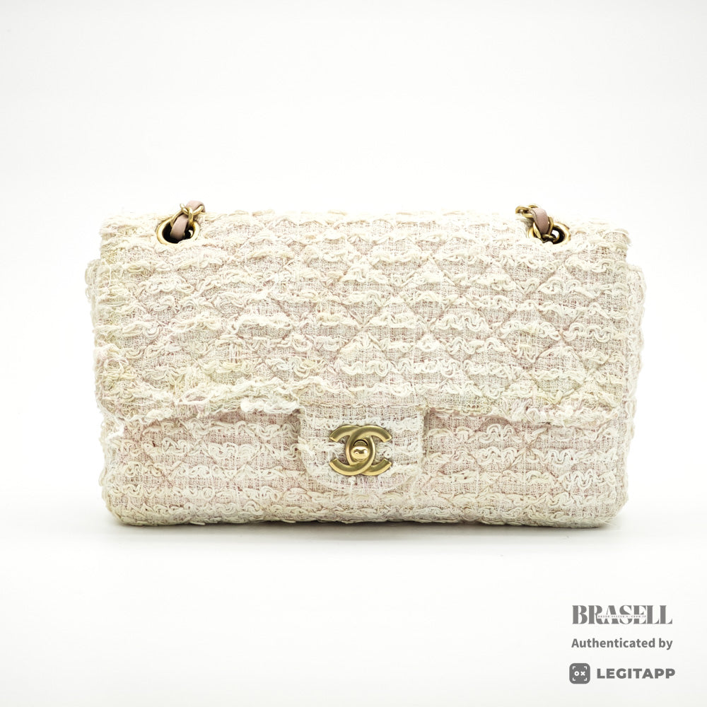 CHANEL Matelasse Double Flap Chain Shoulder Bag Women's Tweed【ImportFeeFREE】