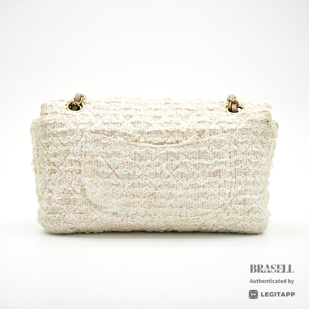 CHANEL Matelasse Double Flap Chain Shoulder Bag Women's Tweed【ImportFeeFREE】