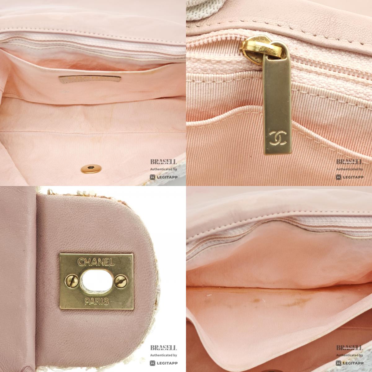 CHANEL Matelasse Double Flap Chain Shoulder Bag Women's Tweed【ImportFeeFREE】