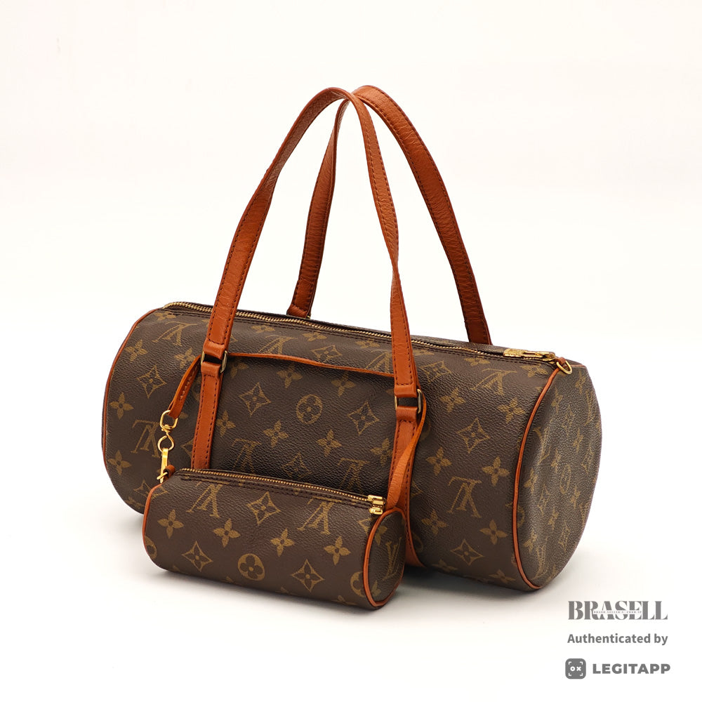 LOUIS VUITTON Papillon 30 Monogram Canvas Brown Hand Bag 【ImportFeeFREE】