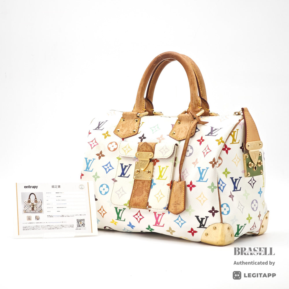 LOUIS VUITTON Speedy 30 Monogram Multicolor Canvas Hand Bag 【ImportFeeFREE】