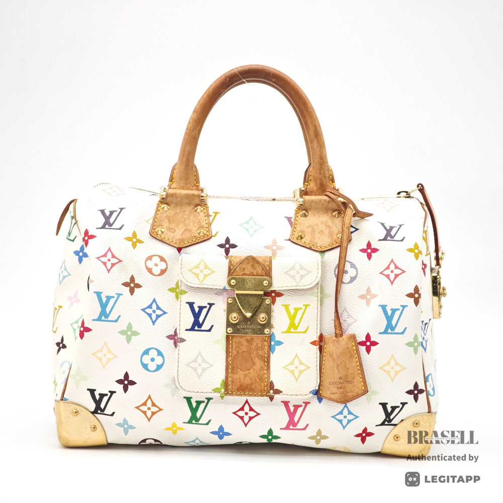 LOUIS VUITTON Speedy 30 Monogram Multicolor Canvas Hand Bag 【ImportFeeFREE】