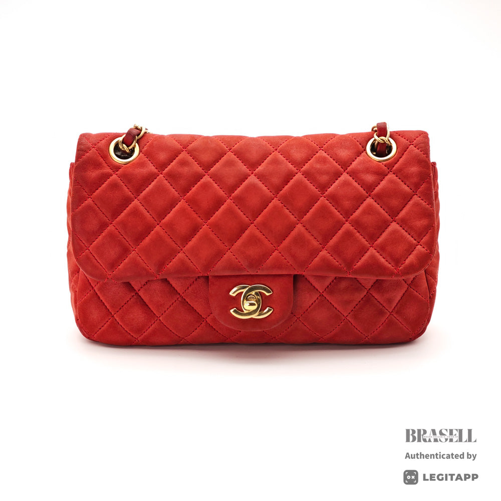 CHANEL Matelasse Valentine Charm Shoulder Bag Red Women's【ImportFeeFREE】