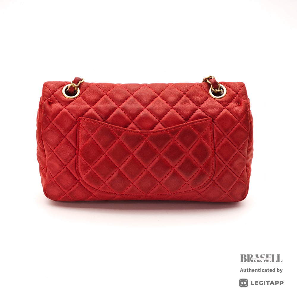 CHANEL Matelasse Valentine Charm Shoulder Bag Red Women's【ImportFeeFREE】