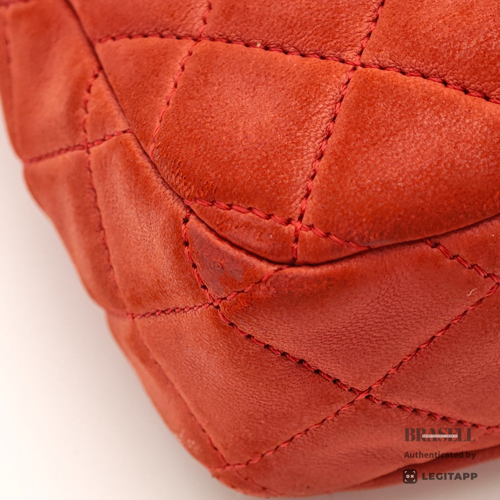 CHANEL Matelasse Valentine Charm Shoulder Bag Red Women's【ImportFeeFREE】