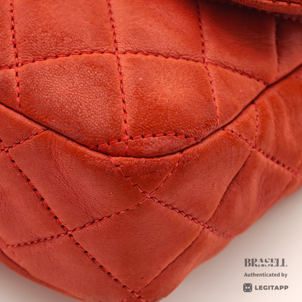 CHANEL Matelasse Valentine Charm Shoulder Bag Red Women's【ImportFeeFREE】