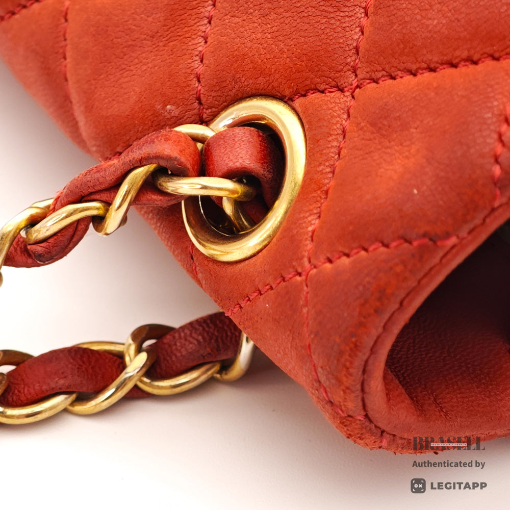 CHANEL Matelasse Valentine Charm Shoulder Bag Red Women's【ImportFeeFREE】