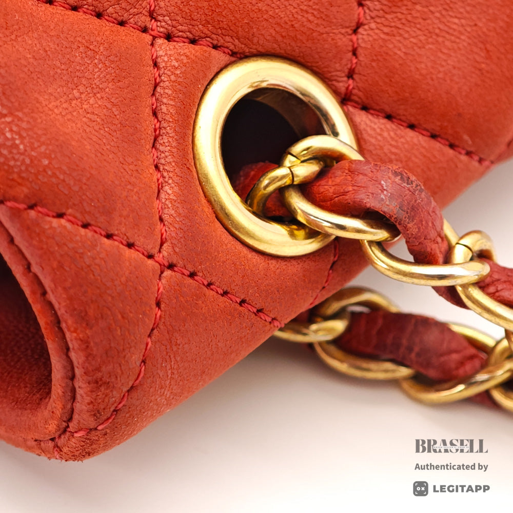 CHANEL Matelasse Valentine Charm Shoulder Bag Red Women's【ImportFeeFREE】