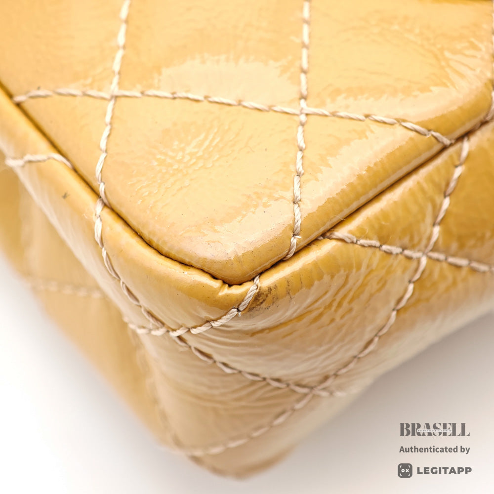 CHANEL 2.55 Patent Leather Camel Womens Shoulder Bag 【ImportFeeFREE】