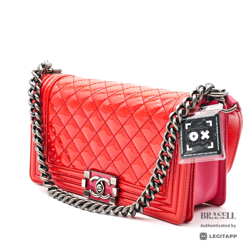 Chanel Boy Chanel Chain Shoulder Bag Patent Leather [Import Fee-Free]
