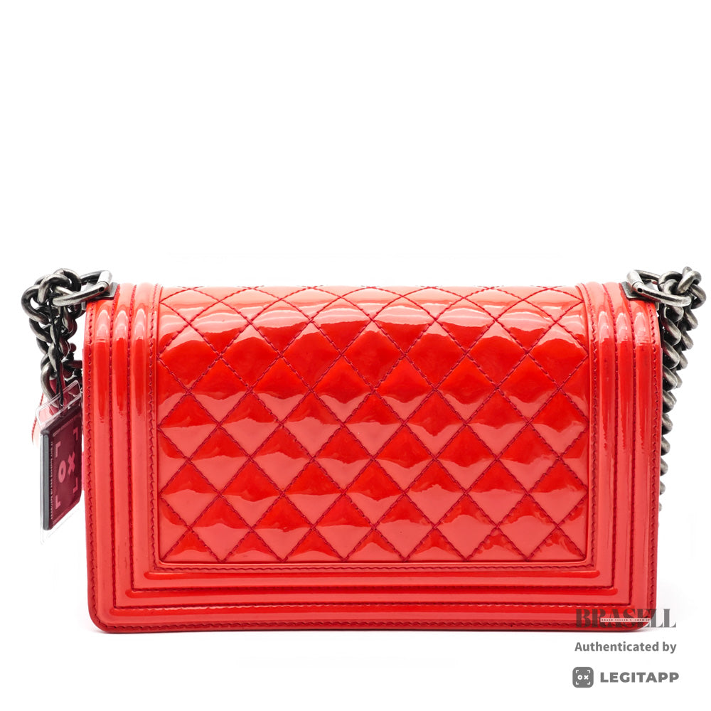 Chanel Boy Chanel Chain Shoulder Bag Patent Leather [Import Fee-Free]