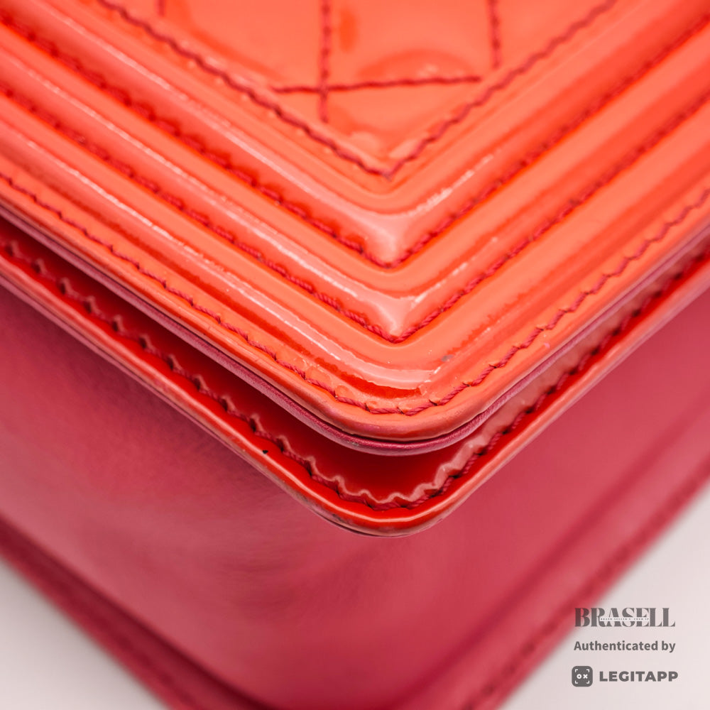 Chanel Boy Chanel Chain Shoulder Bag Patent Leather [Import Fee-Free]
