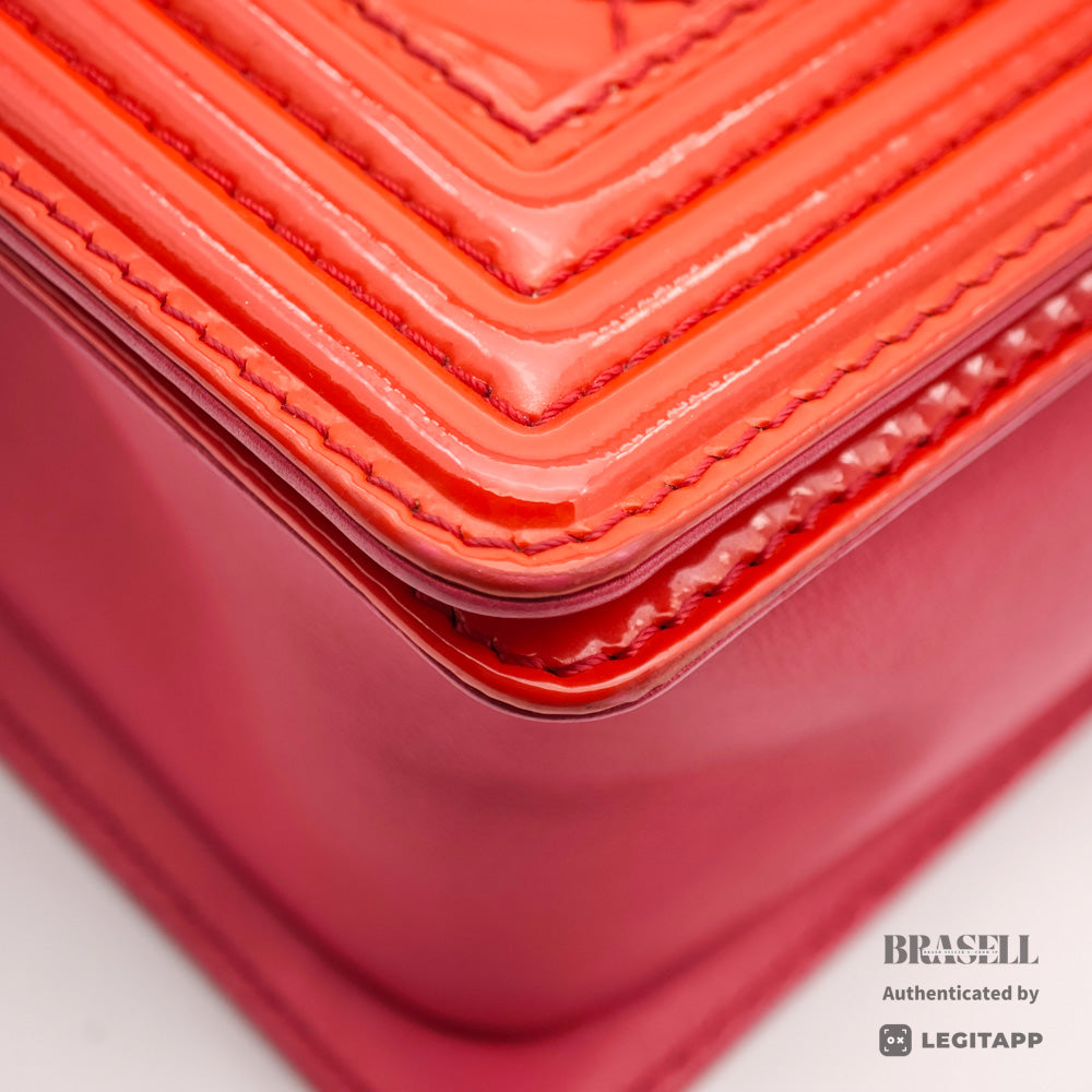 Chanel Boy Chanel Chain Shoulder Bag Patent Leather [Import Fee-Free]