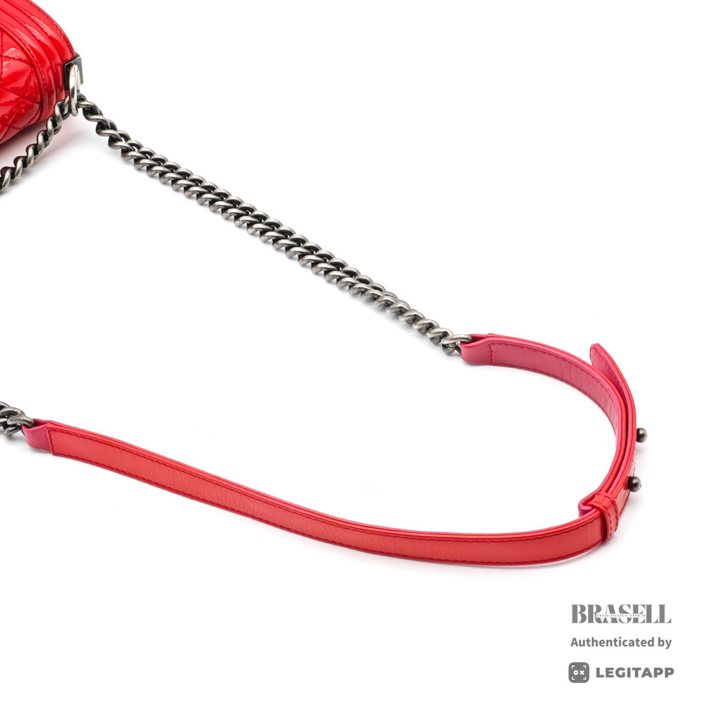 Chanel Boy Chanel Chain Shoulder Bag Patent Leather [Import Fee-Free]