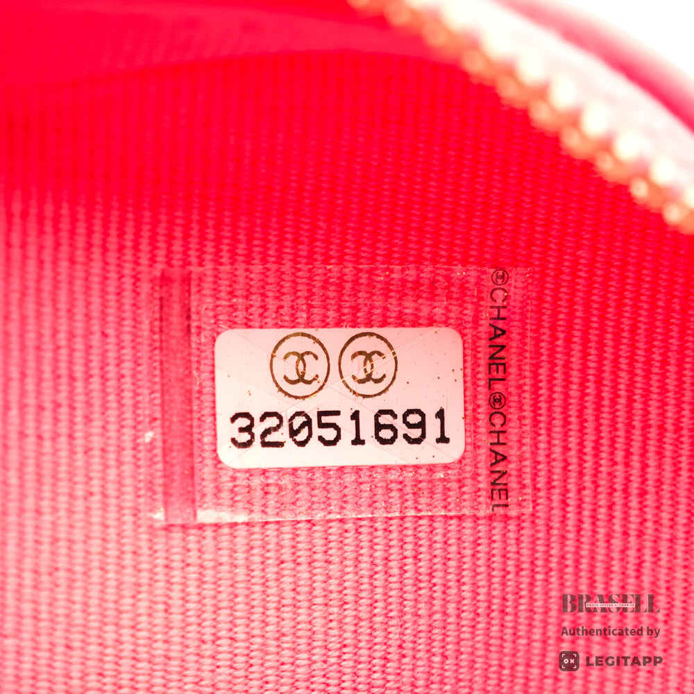 CHANEL Matelasse Heart Shape Lambskin Pink Chain Clutch Bag 【ImportFeeFREE】