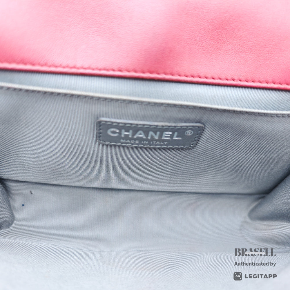 CHANEL Boy Chanel Quilted Leather Chain Shoulder Bag 【ImportFeeFREE】