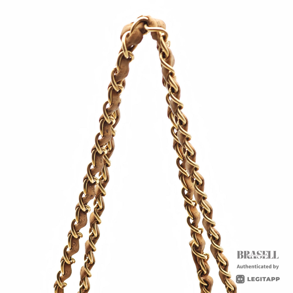 Chanel 2.55 Cork Chain Shoulder Bag Beige【ImportFREE】
