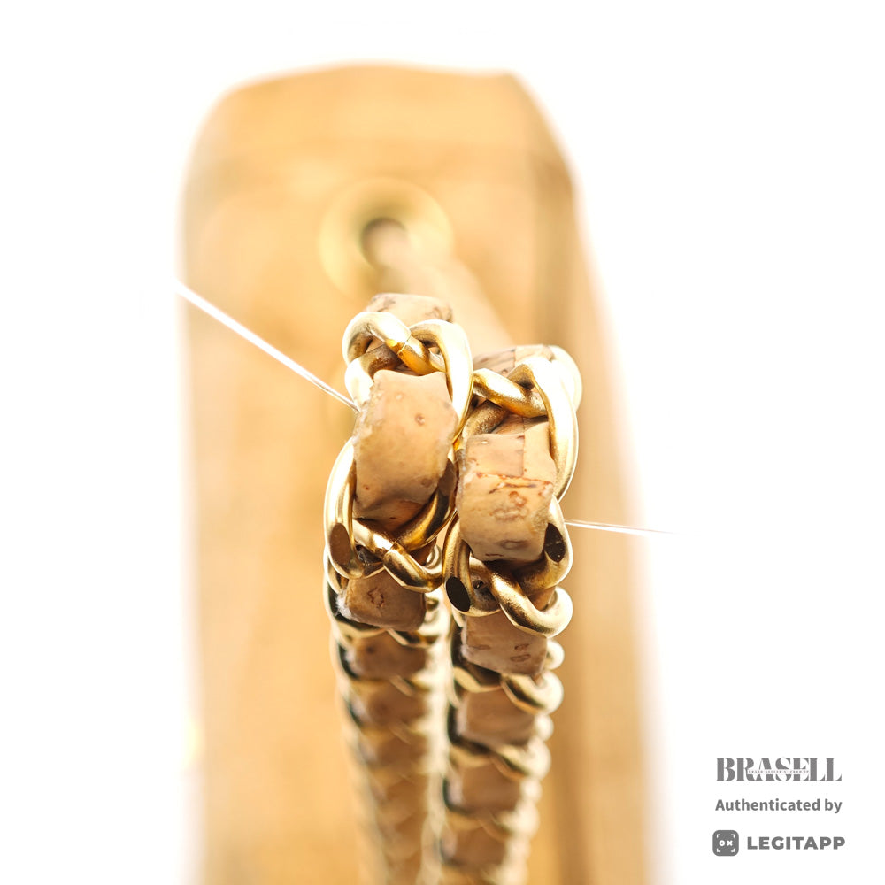Chanel 2.55 Cork Chain Shoulder Bag Beige【ImportFREE】