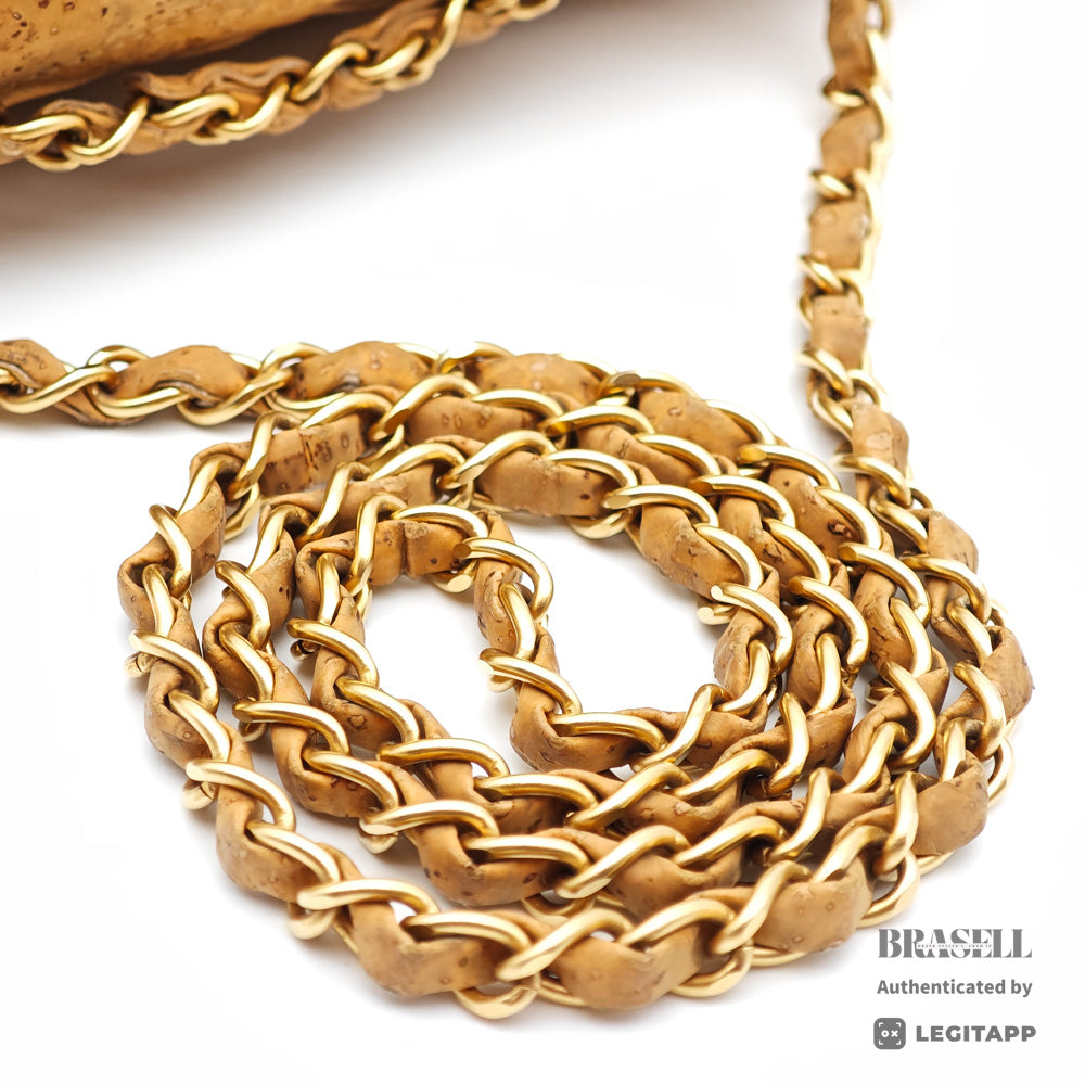 Chanel 2.55 Cork Chain Shoulder Bag Beige【ImportFREE】