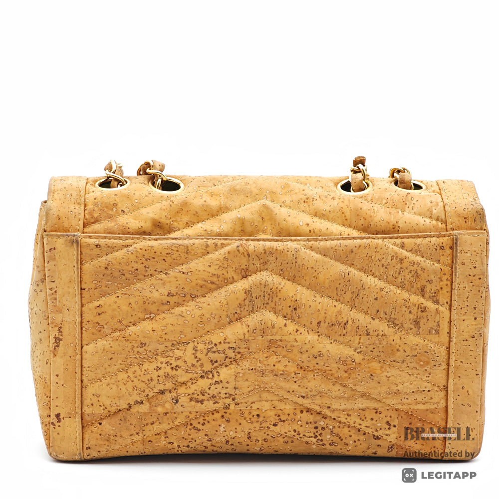Chanel 2.55 Cork Chain Shoulder Bag Beige【ImportFREE】