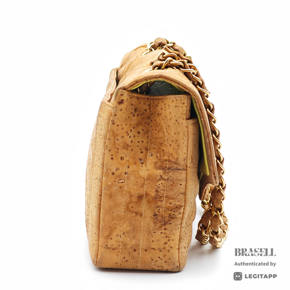 Chanel 2.55 Cork Chain Shoulder Bag Beige【ImportFREE】