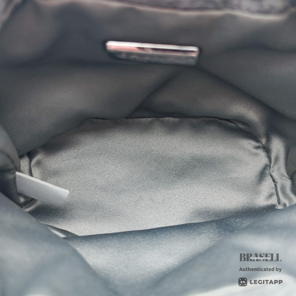 CHANEL CC Chain Drawstring Quilted Wool and Sequins Bag 【ImportFeeFREE】