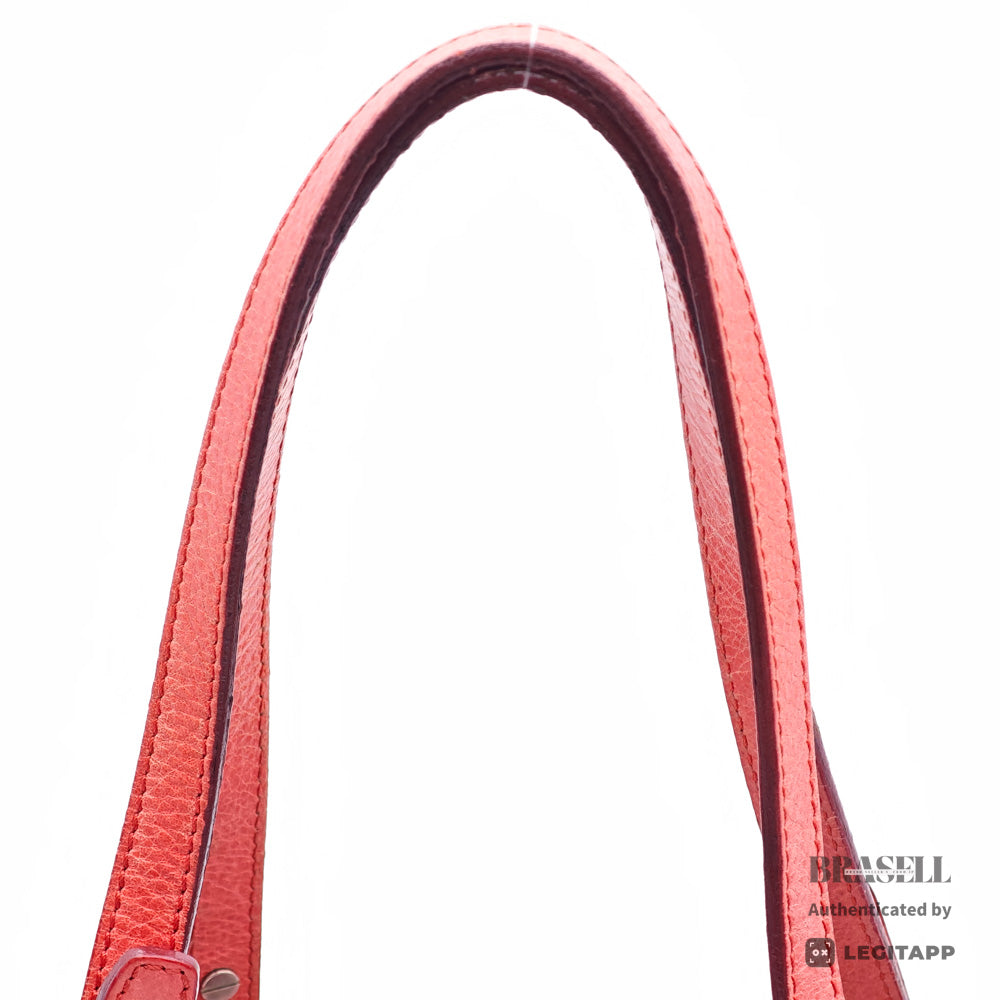 CHANEL On The Road Matelasse Coco Mark Tote Bag Red【ImportFeeFREE】