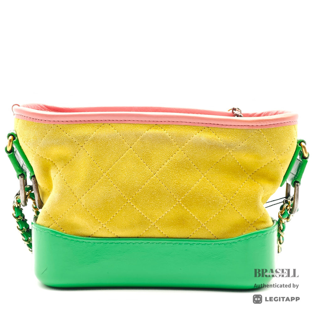 CHANEL Gabrielle de Chanel Suede Leather Chain Shoulder Bag 【ImportFeeFREE】