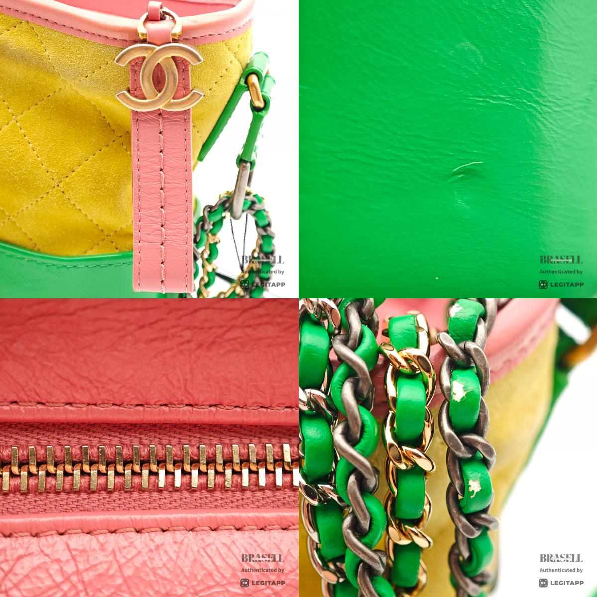 CHANEL Gabrielle de Chanel Suede Leather Chain Shoulder Bag 【ImportFeeFREE】