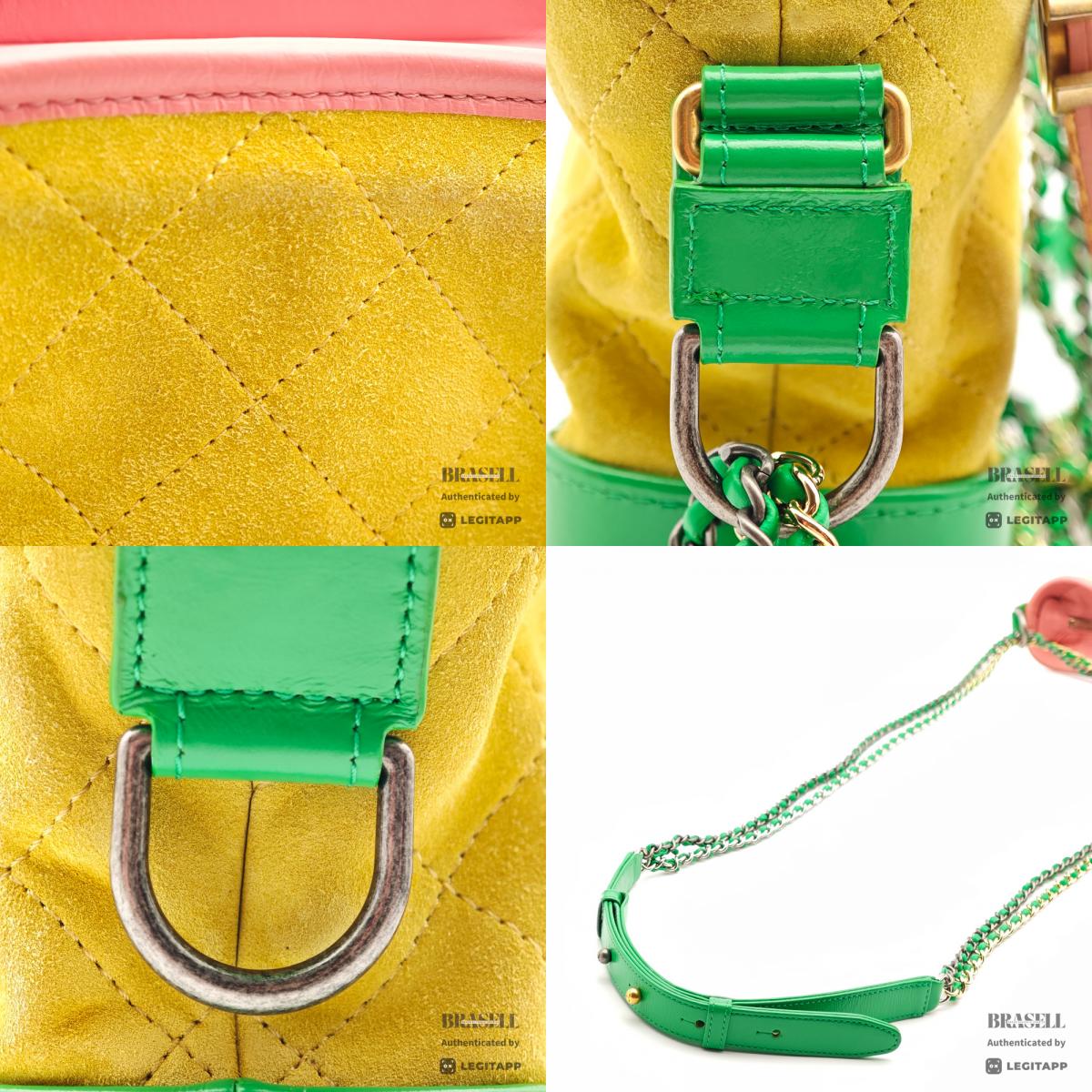 CHANEL Gabrielle de Chanel Suede Leather Chain Shoulder Bag 【ImportFeeFREE】