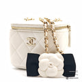 CHANEL Mini Matelasse Lambskin Leather Shoulder Bag