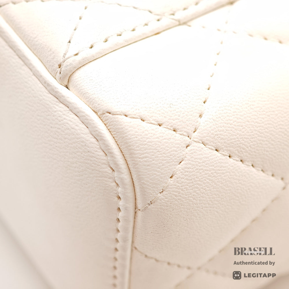 CHANEL Mini Matelasse Lambskin Leather Shoulder Bag