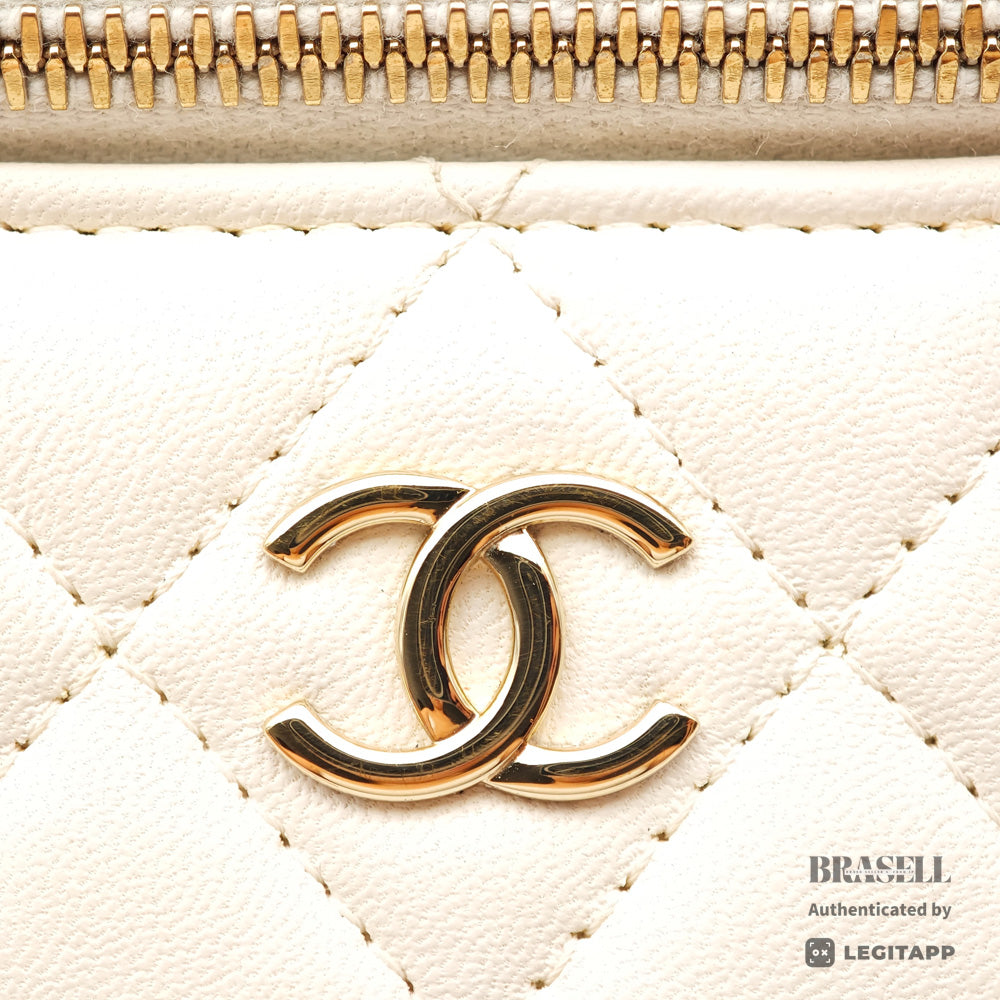 CHANEL Mini Matelasse Lambskin Leather Shoulder Bag
