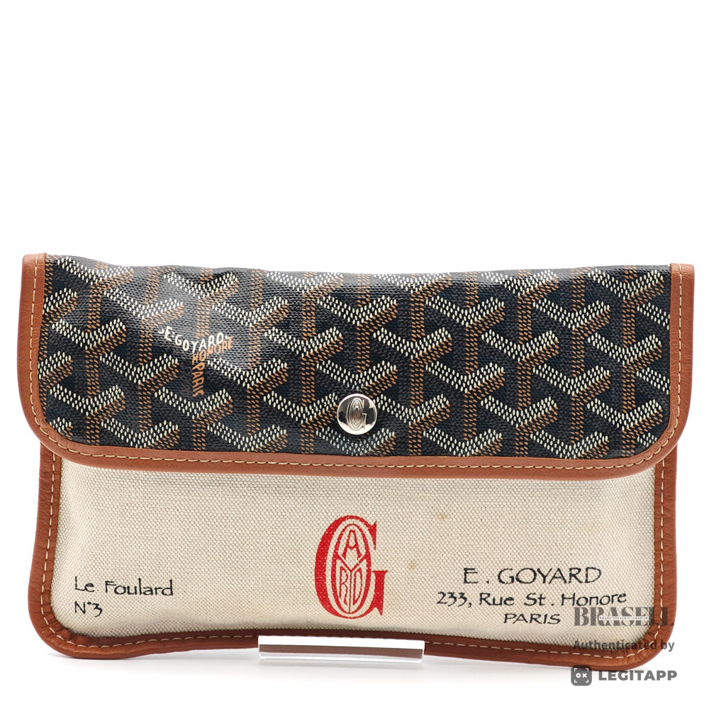 GOYARD Goyardine Canvas Clutch Bag 【ImportFeeFREE】