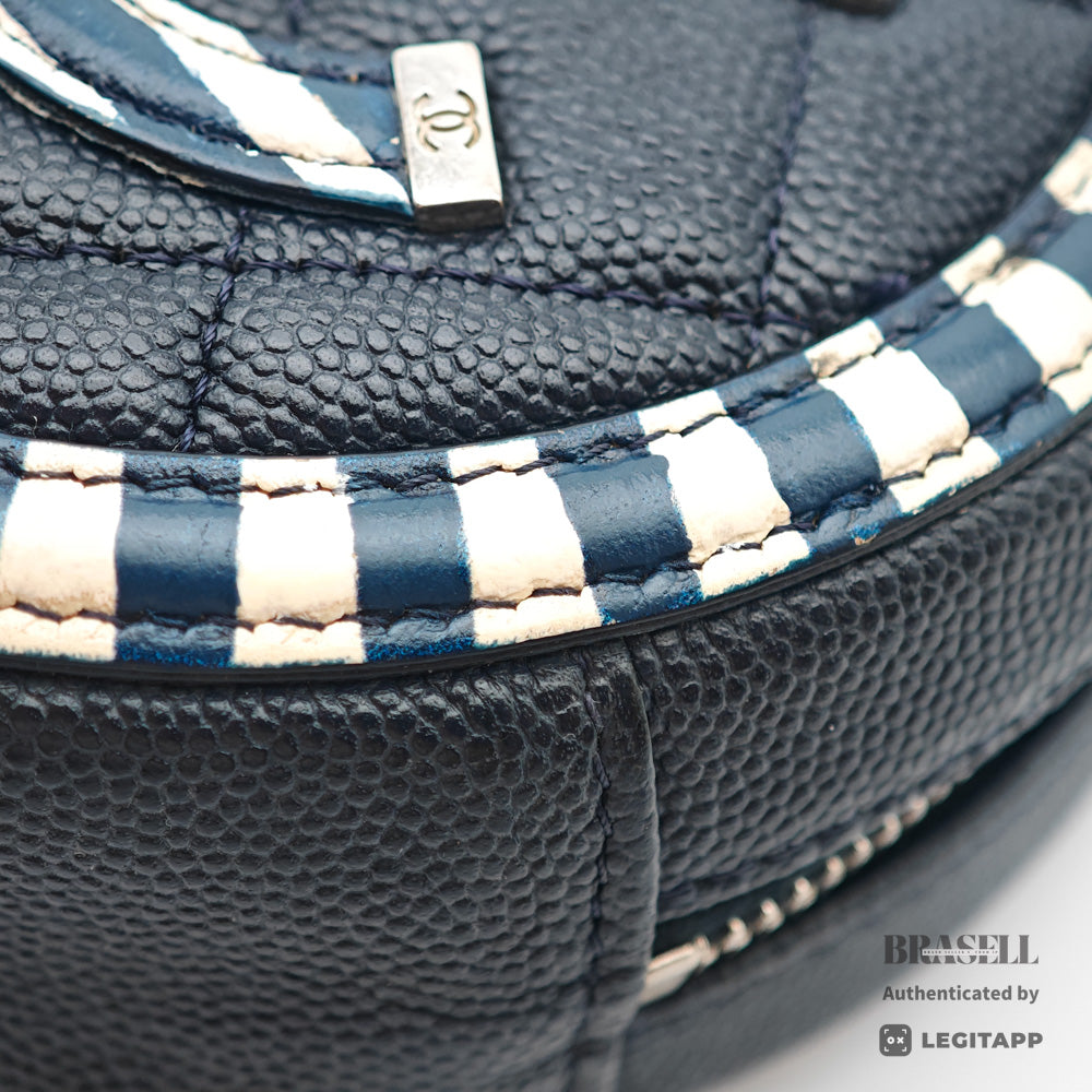CHANEL CC Filigree Matelasse Caviar Skin Chain Shoulder Bag 【ImportFeeFREE】