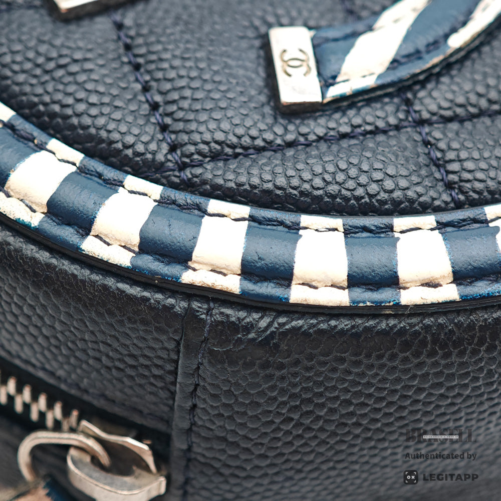 CHANEL CC Filigree Matelasse Caviar Skin Chain Shoulder Bag 【ImportFeeFREE】