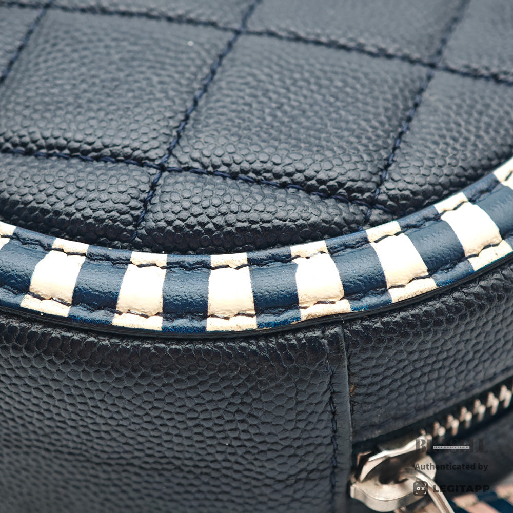 CHANEL CC Filigree Matelasse Caviar Skin Chain Shoulder Bag 【ImportFeeFREE】