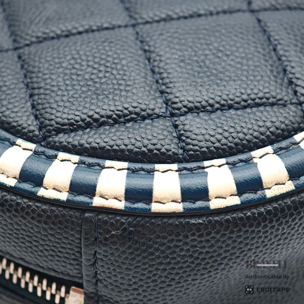 CHANEL CC Filigree Matelasse Caviar Skin Chain Shoulder Bag 【ImportFeeFREE】