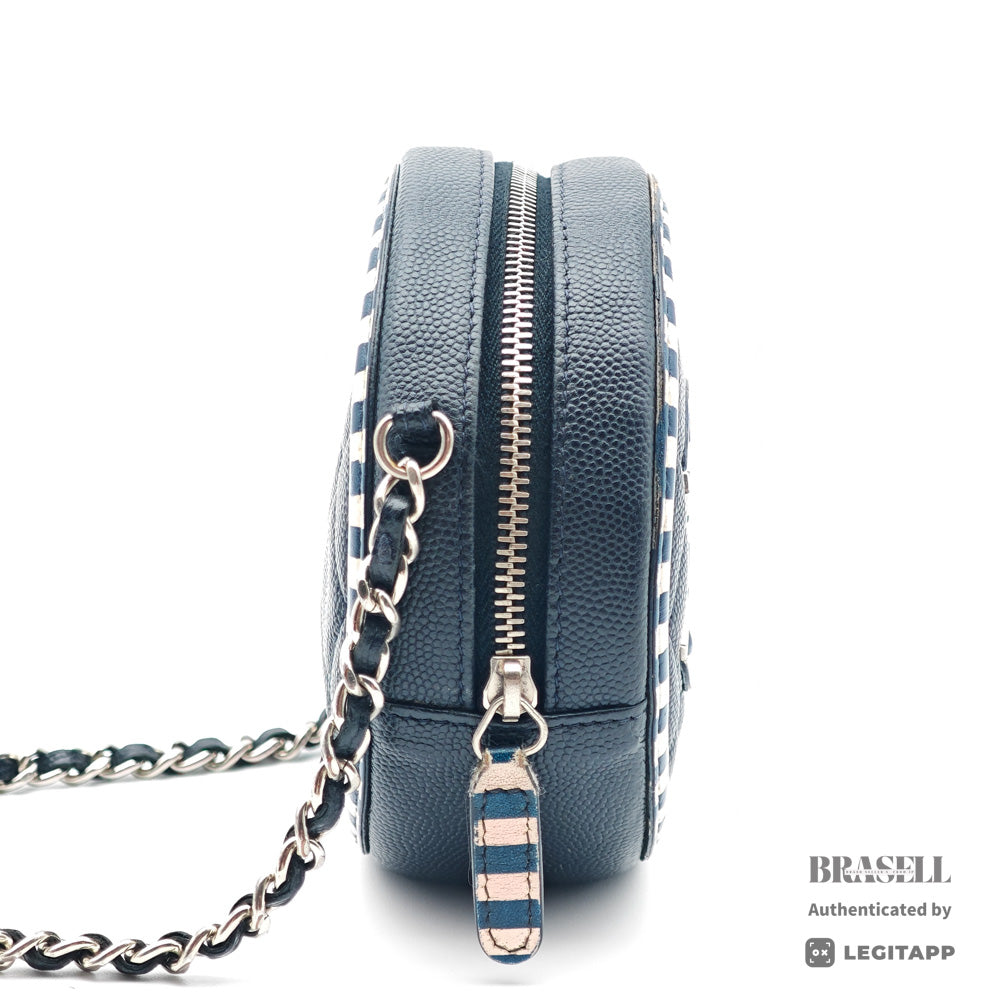 CHANEL CC Filigree Matelasse Caviar Skin Chain Shoulder Bag 【ImportFeeFREE】