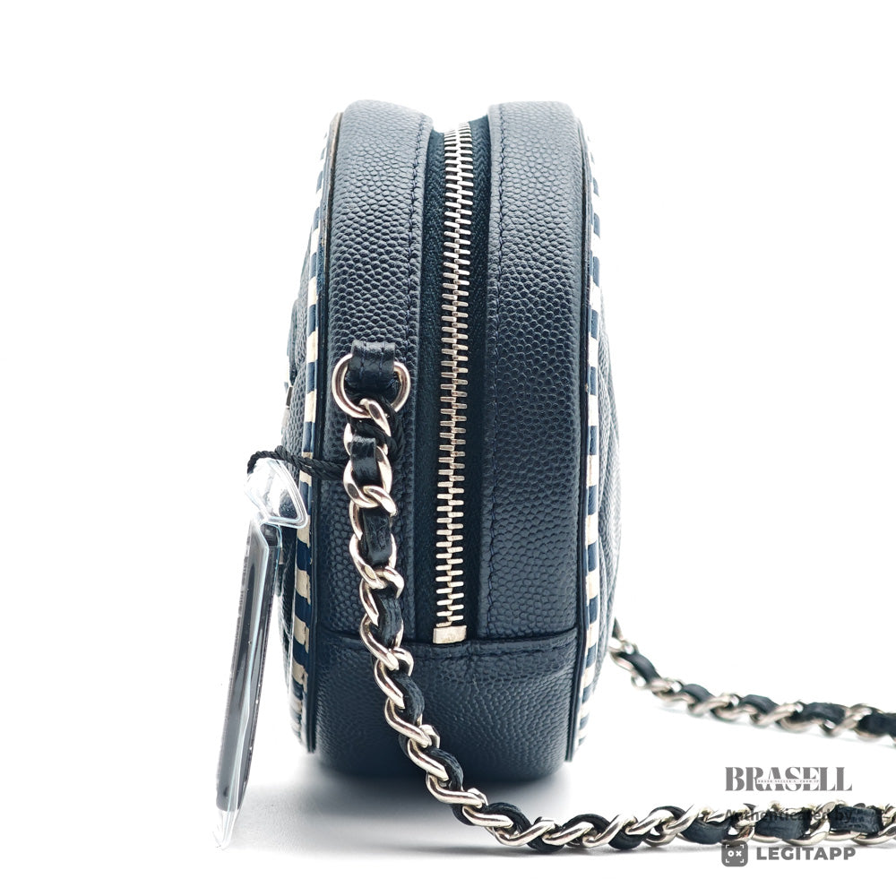 CHANEL CC Filigree Matelasse Caviar Skin Chain Shoulder Bag 【ImportFeeFREE】