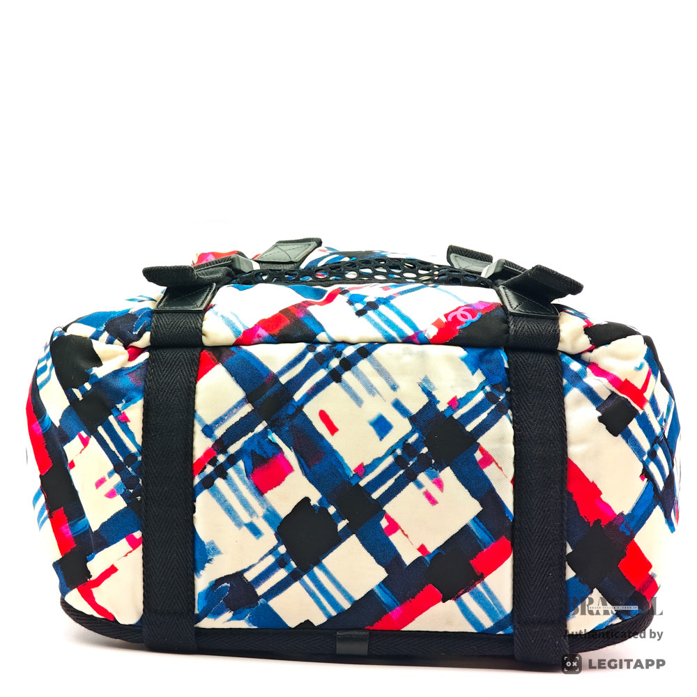 CHANEL Air Line Backpack Nylon White Multicolor 【ImportFeeFREE】