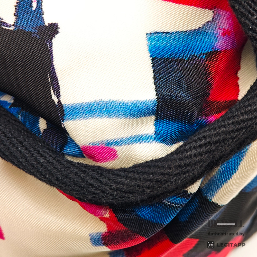 CHANEL Air Line Backpack Nylon White Multicolor 【ImportFeeFREE】
