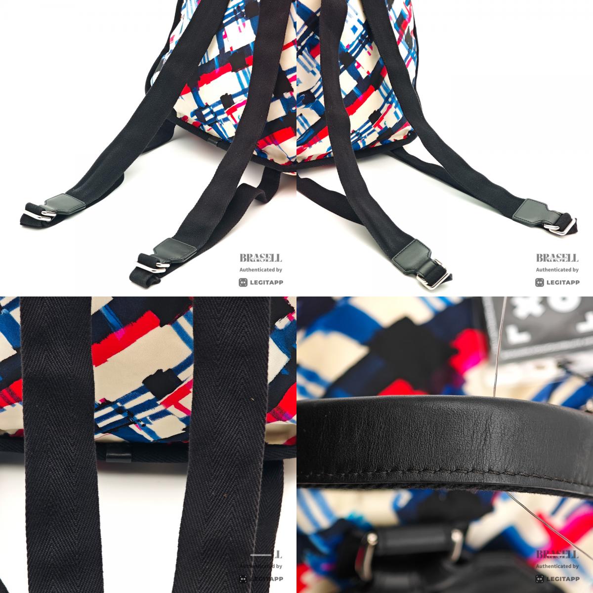 CHANEL Air Line Backpack Nylon White Multicolor 【ImportFeeFREE】