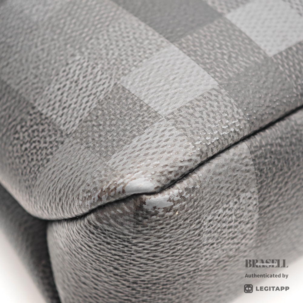 LOUIS VUITTON Voyage Souple Damoflage Canvas Clutch Bag 【ImportFeeFREE】