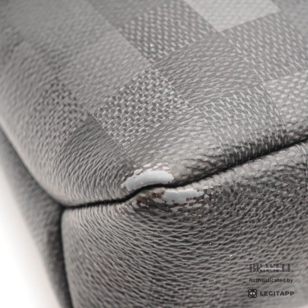 LOUIS VUITTON Voyage Souple Damoflage Canvas Clutch Bag 【ImportFeeFREE】